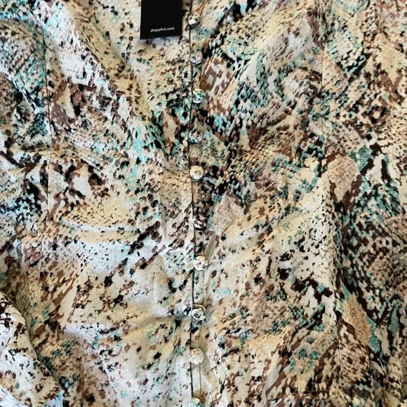 AFRM Mariska snake print midi dress - Picture 5 of 10